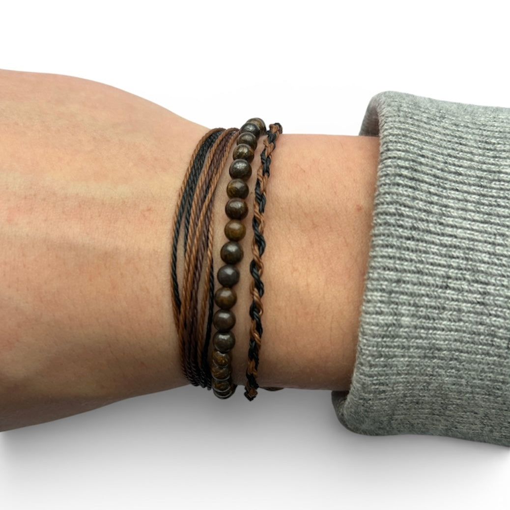 Weave Bracelet - Coffee Brown