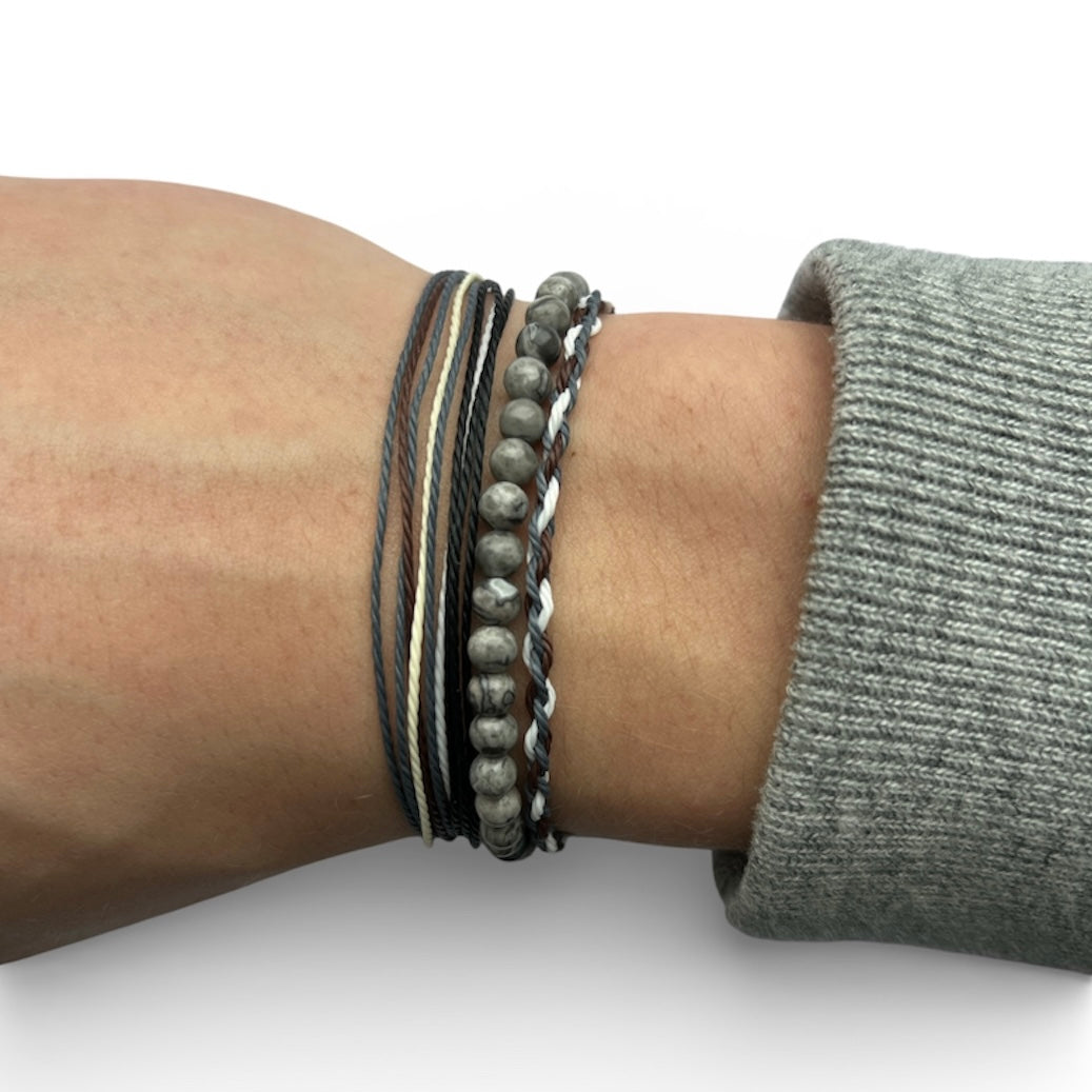 Weave Bracelet - Cloud Grey