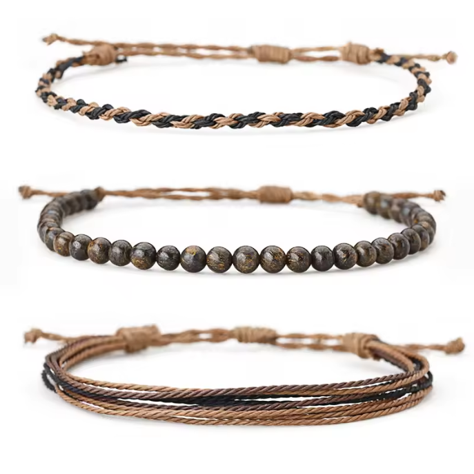Weave Bracelet - Coffee Brown