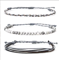 Weave Bracelet - Cloud Grey