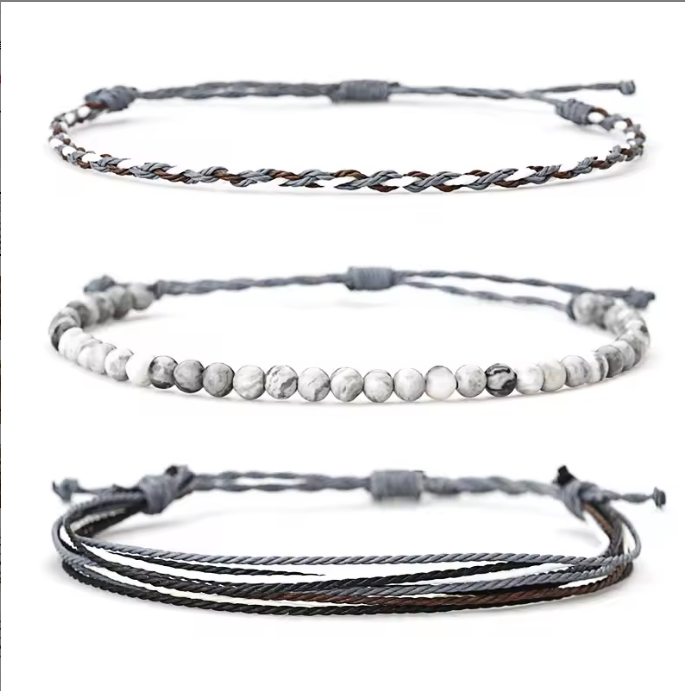 Weave Bracelet - Cloud Grey
